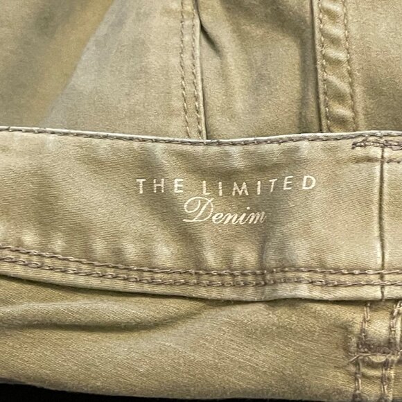 The Limited Denim Legging Jean Size 0 Olive Green skinny leg - Picture 5 of 10